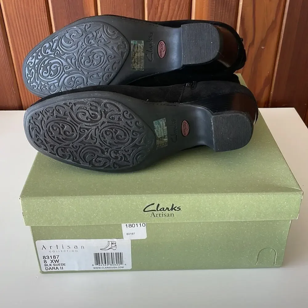 Clarks Artisan collection Womens Dara II wide boots‎ Size 8XW